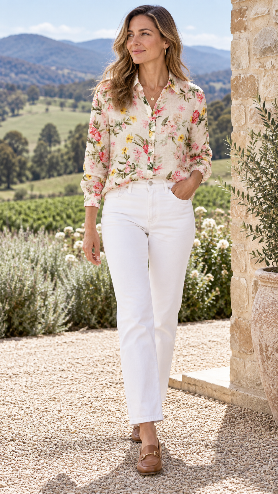 Ashleigh Floral Linen Shirt