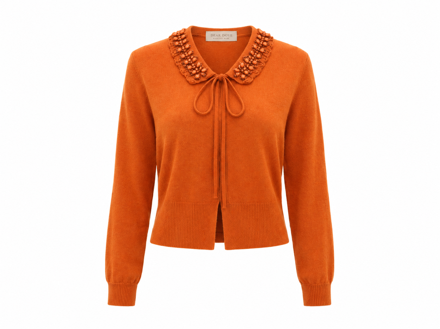 Jewel Collared Knit Top