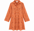 Carla Embroidered Cotton Shirt Dress