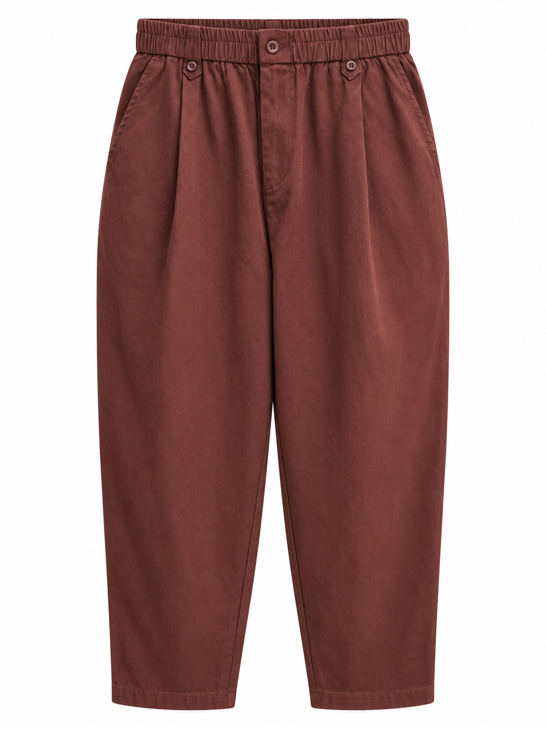 Burgundy Cotton Pants