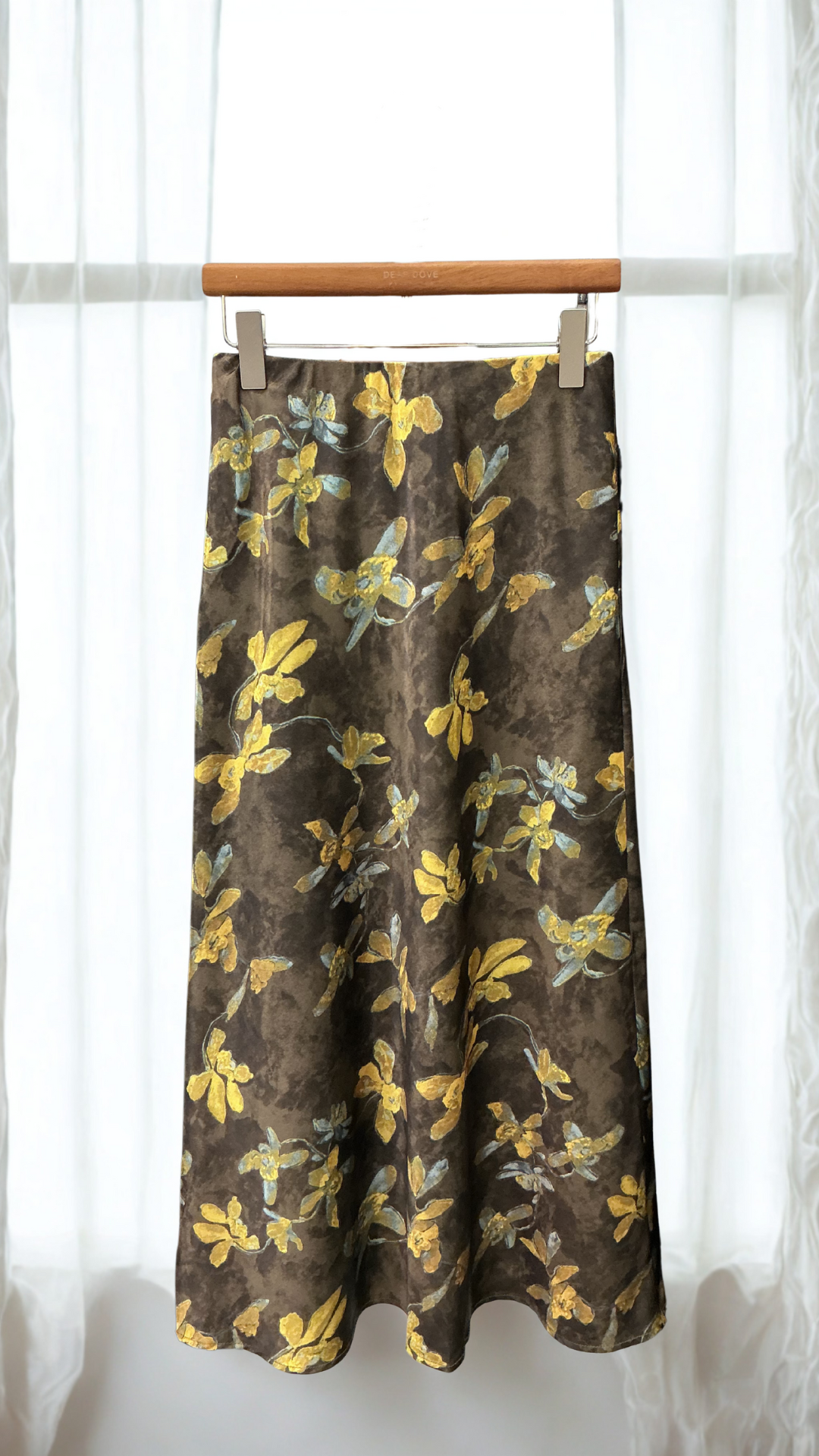 Floral Satin Skirt