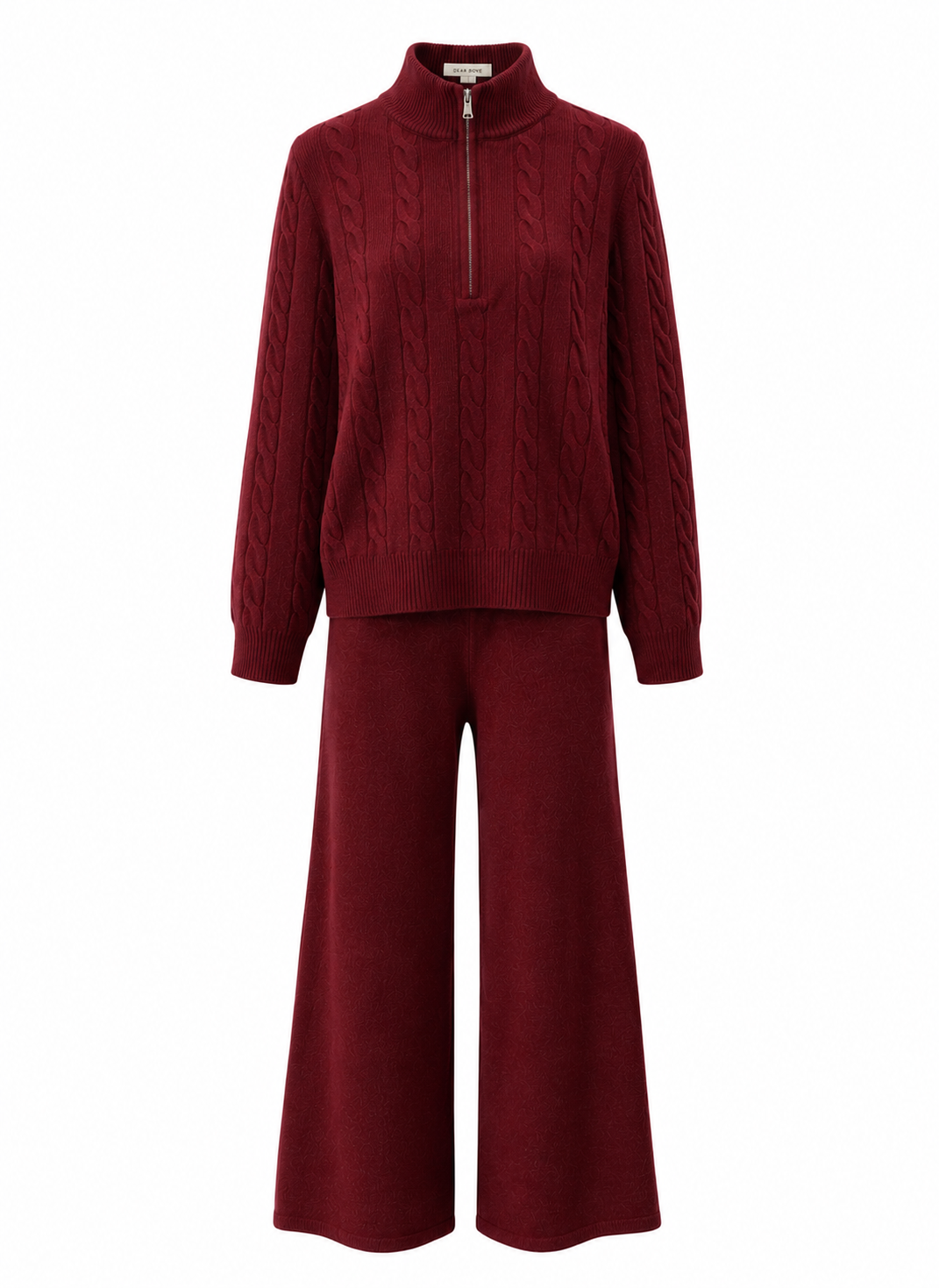 Cable Knit Pants Set