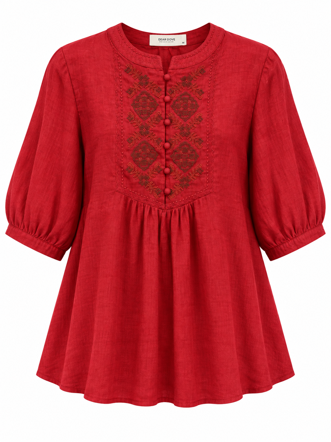 Ruby Embroidered Linen Shirt