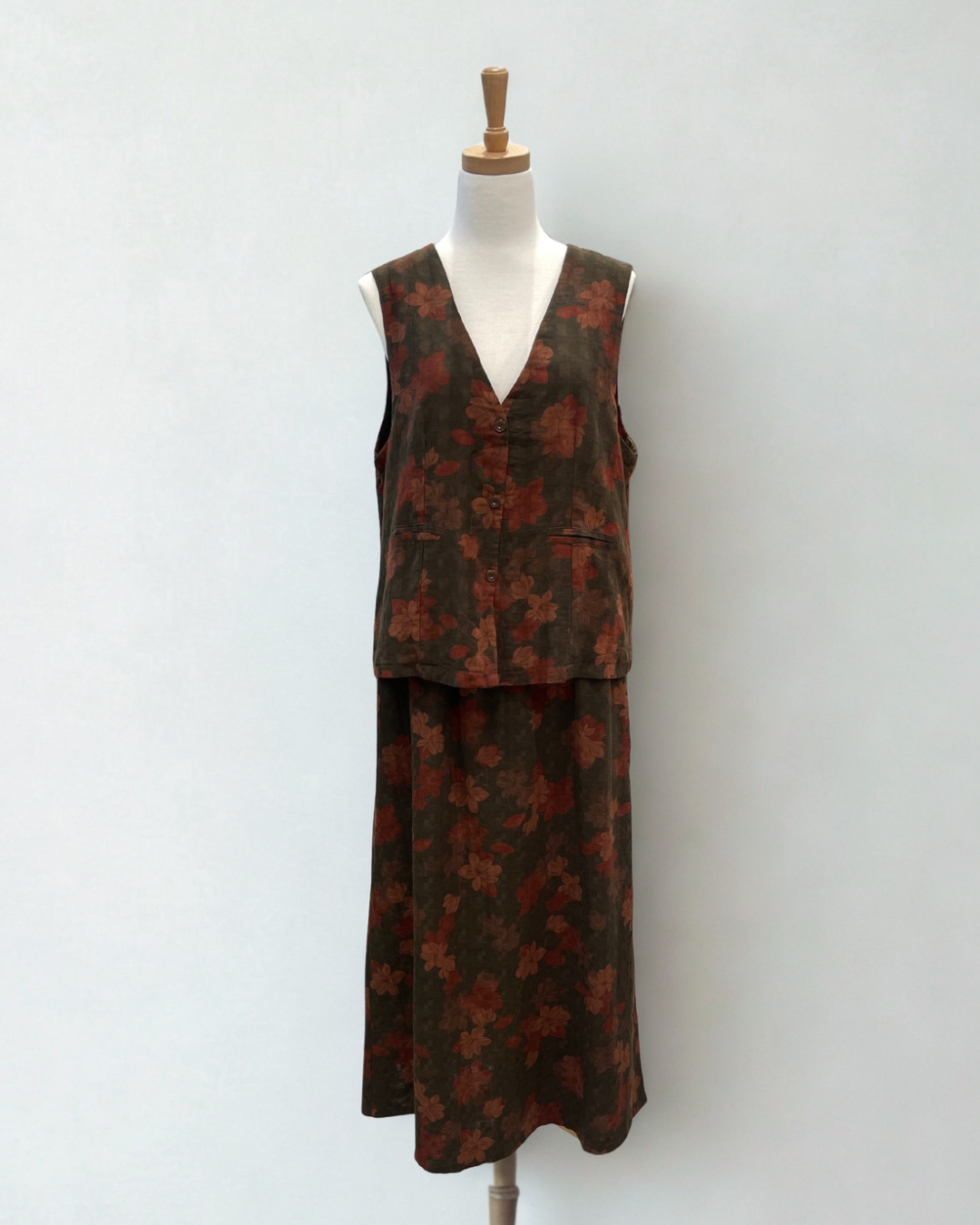 Lily Cotton Vest and Skirt Set