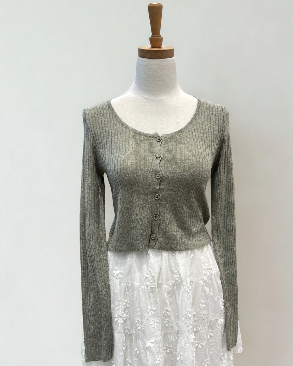 Sable Green Knit Cardigan