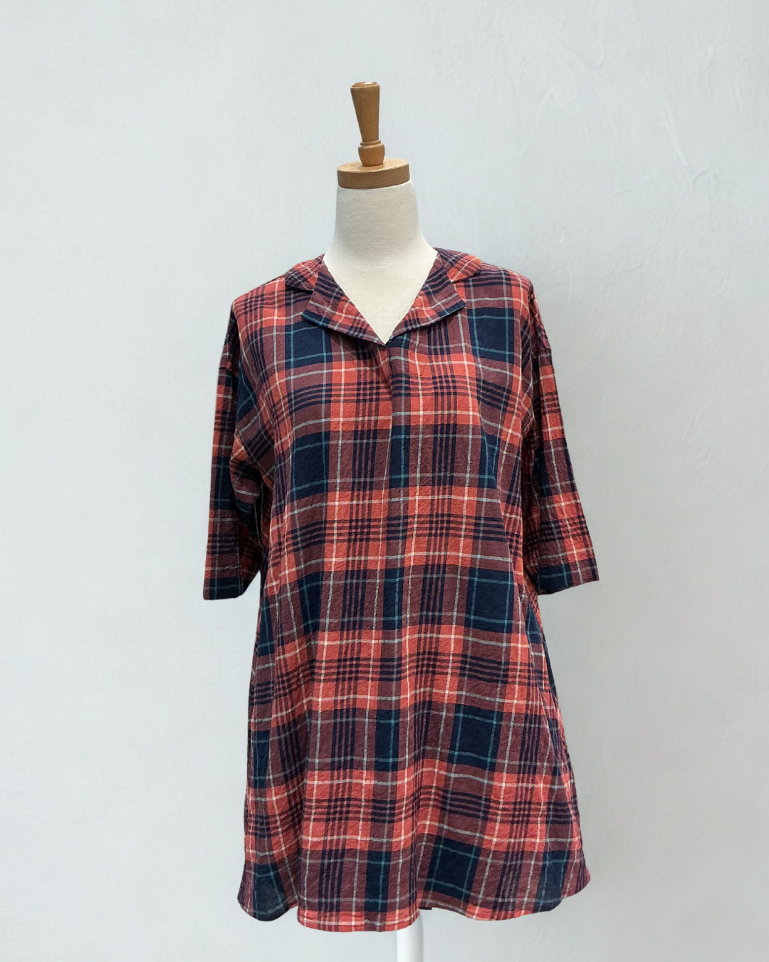 Checked Cotton Blouse