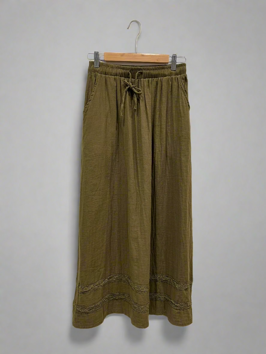 Calla Cotton Maxi Skirt