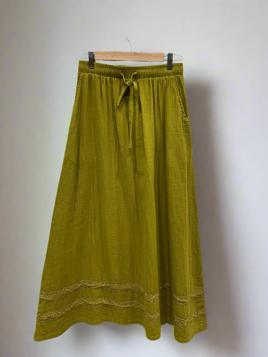 Calla Cotton Maxi Skirt