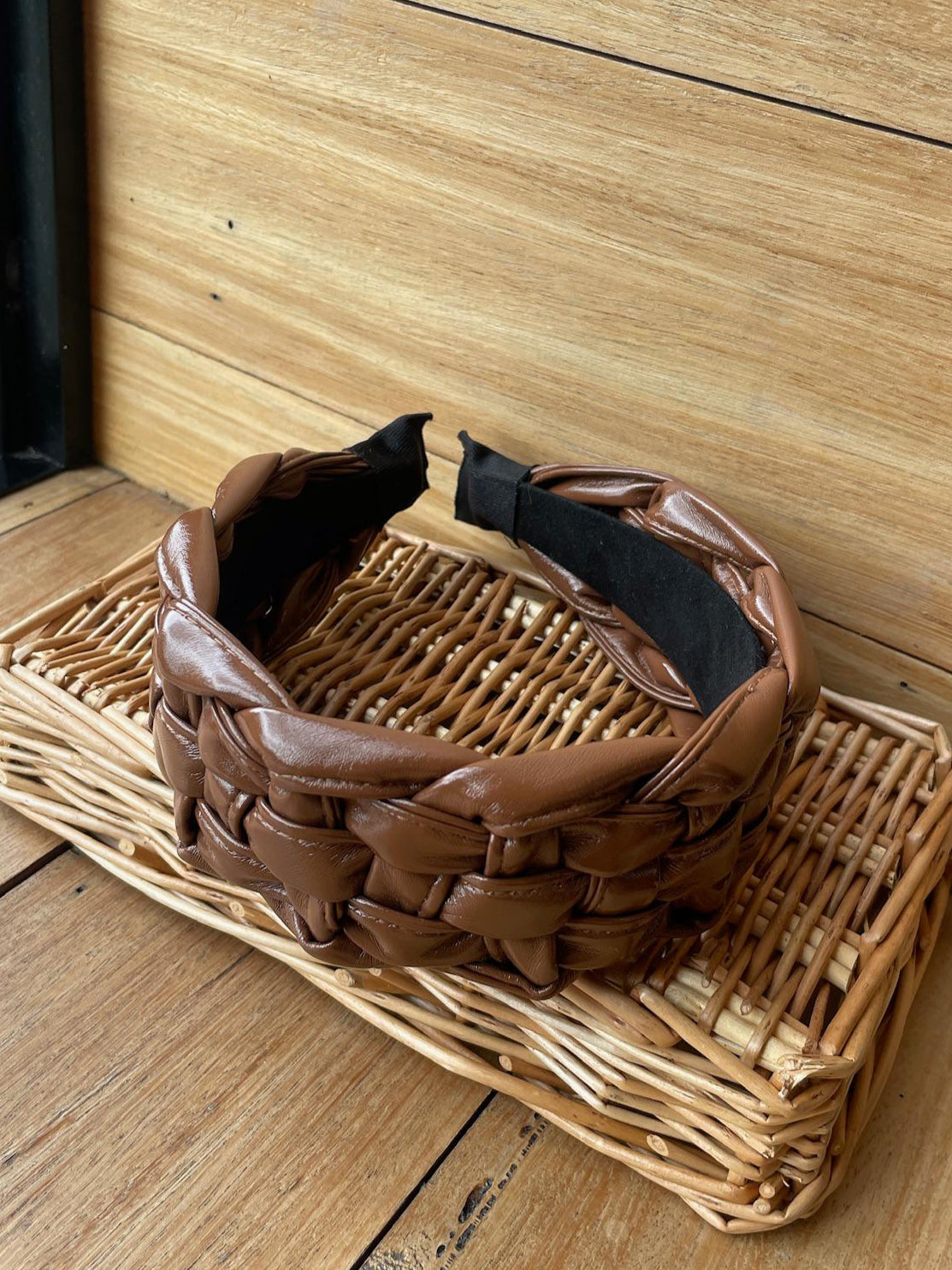 Maxi Braided Leather Headband