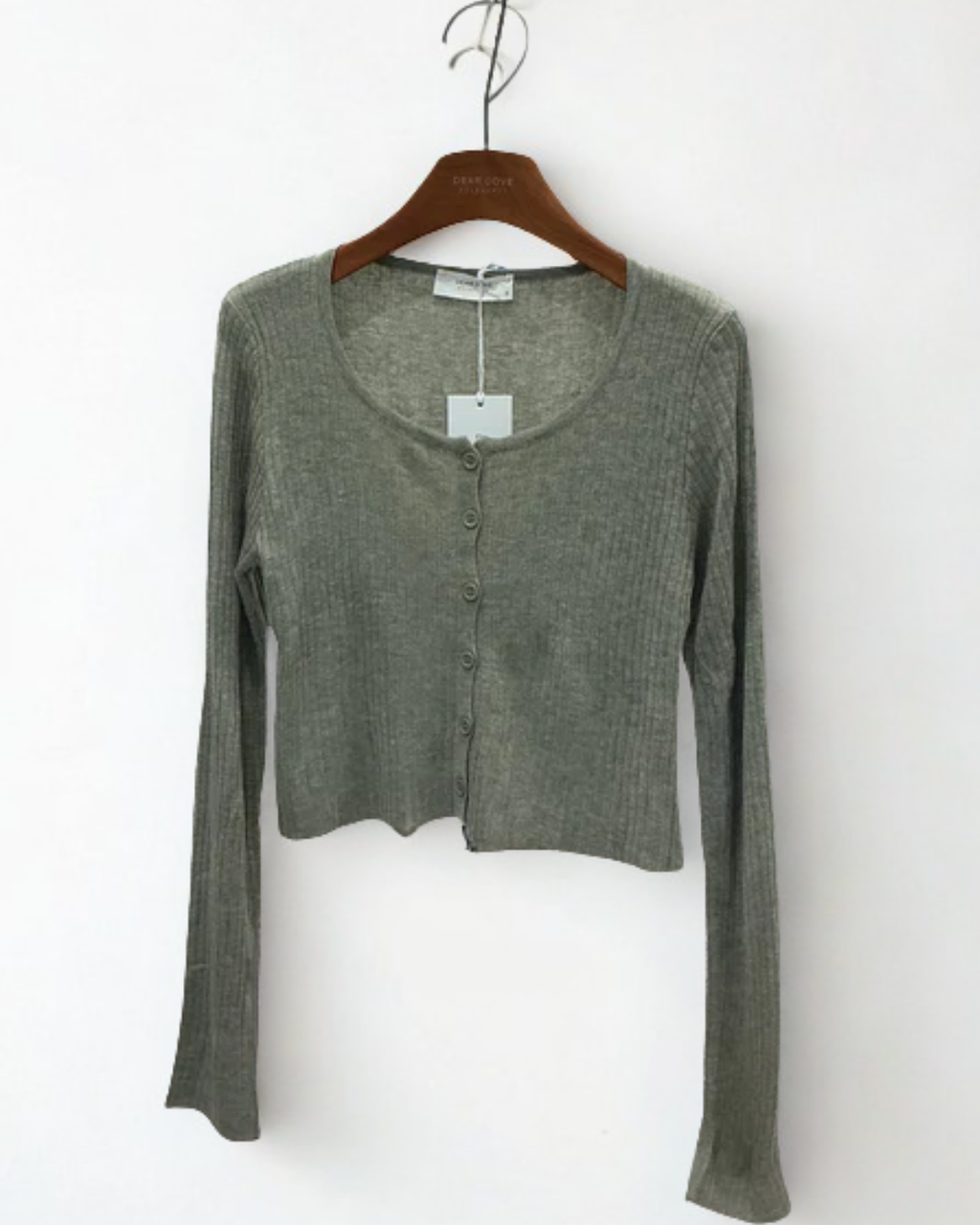 Sable Green Knit Cardigan