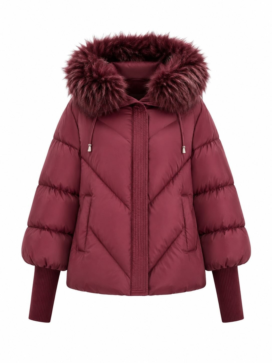Natasha Puffer Jacket with Fur Hood