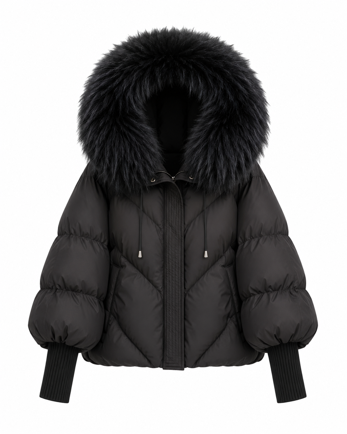 Natasha Puffer Jacket with Fur Hood